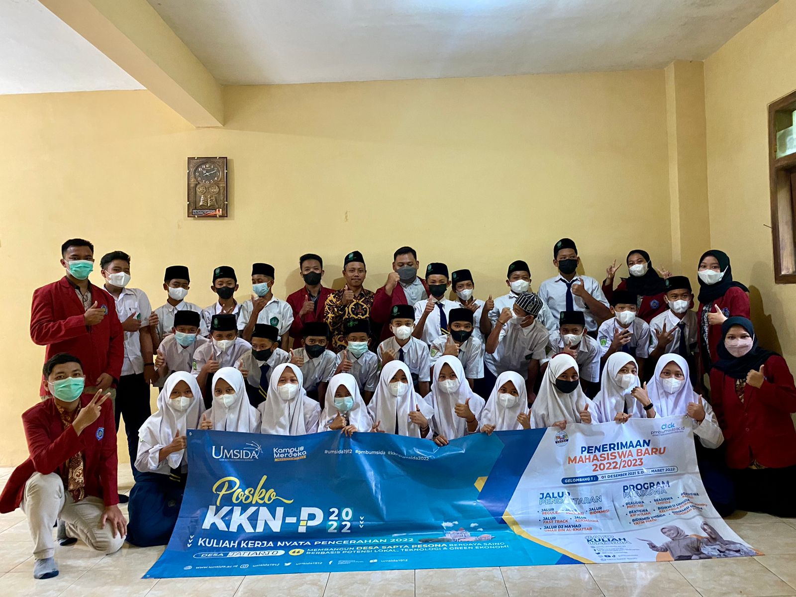 Tim KKN-P 62 Umsida – Berikan Edukasi Pencegahan Penyebaran Covid-19 – DRPM